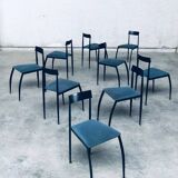 Postmodern Lolly Dining Chair Set from Fly Line, Italy, 1980s, Set of 9