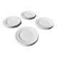 Lot de 6 assiettes  plates blanches Churchill England