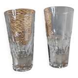 Faceted bistro glasses