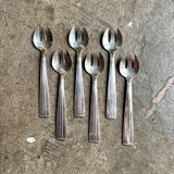 6 fourchettes à huîtres en métal argenté