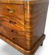 Commode italienne Art déco en ronce de noyer, années 1930