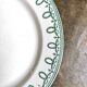 Boch Frères Keramis round dish in green ironstone, "Bonaparte" service