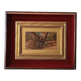 Oil on panel, first half of the 20th century - stamp Navicella Viareggio gallery
