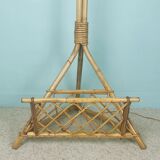 Rattan magazine lamp