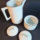Art Deco dinner service in Fine Limoges Porcelain, signed "M&S"