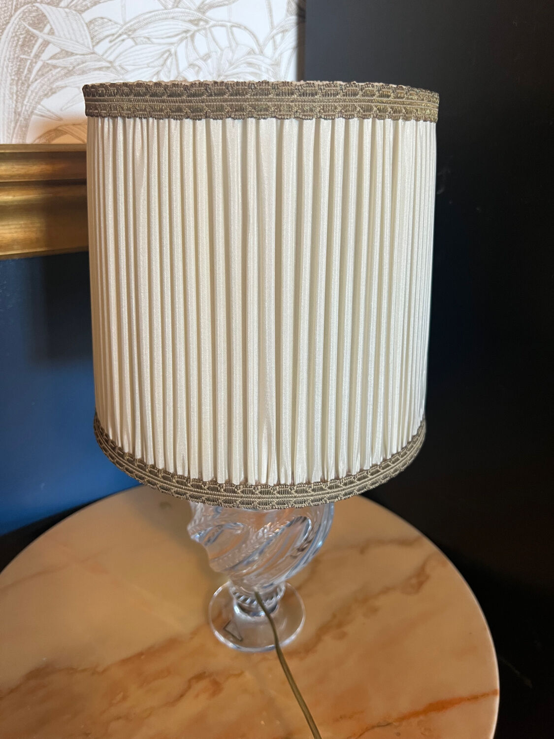 Lampe "Bamako" en cristal de Lalique France - Vintage vers 1970