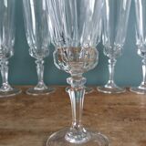 Set of 6 Luminarc champagne flutes from Arques glassworks