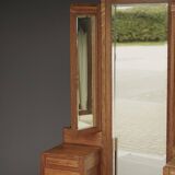 Coiffeuse Art Déco / École de La Haye en chêne. Années 1930