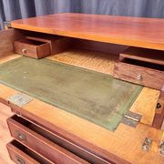 Campaign military chest of drawers and writing desk, Great Britain, 1950s