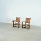Ensemble de deux fauteuils lounge français