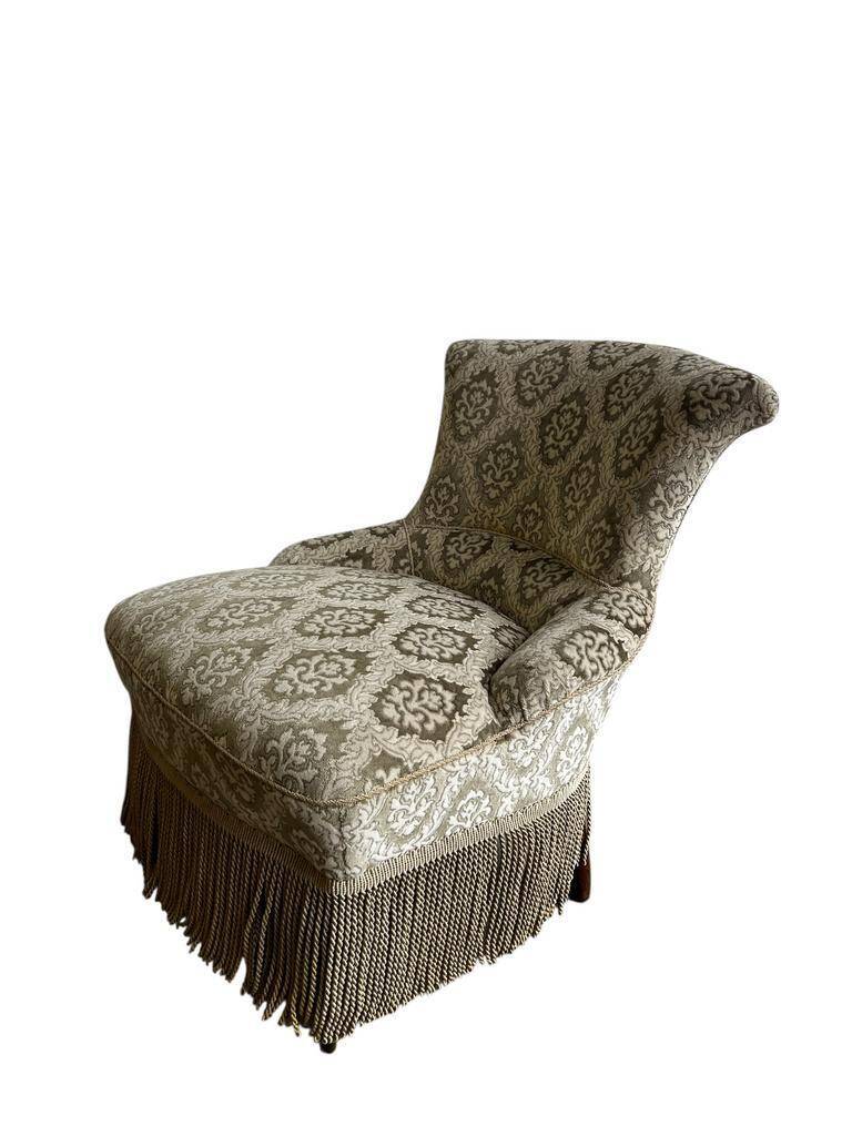 Fauteuil cocktail vintage / fauteuil / fauteuil une place avec franges