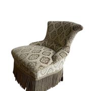 Vintage cocktail chair / armchair / single seater armchair with fringes