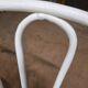 4 vintage white bistro chairs