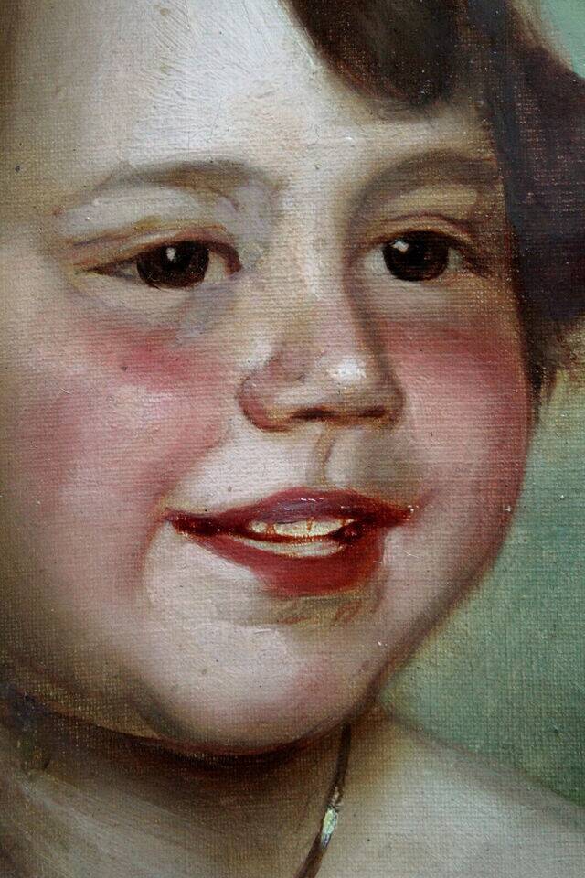 Portrait d'enfant, 1820, Huile sur toile, Encadrée