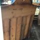Massive fir kitchen buffet from the 1960s/70s in good condition