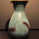 Vase Jasba à patine bleu et or c. 1950-1960