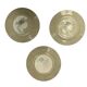 Set of 3 antique blue ironstone flat plates – PA Villa Salin