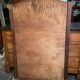 Beveled mirror trumeau fireplace glass in solid walnut Louis XVI style