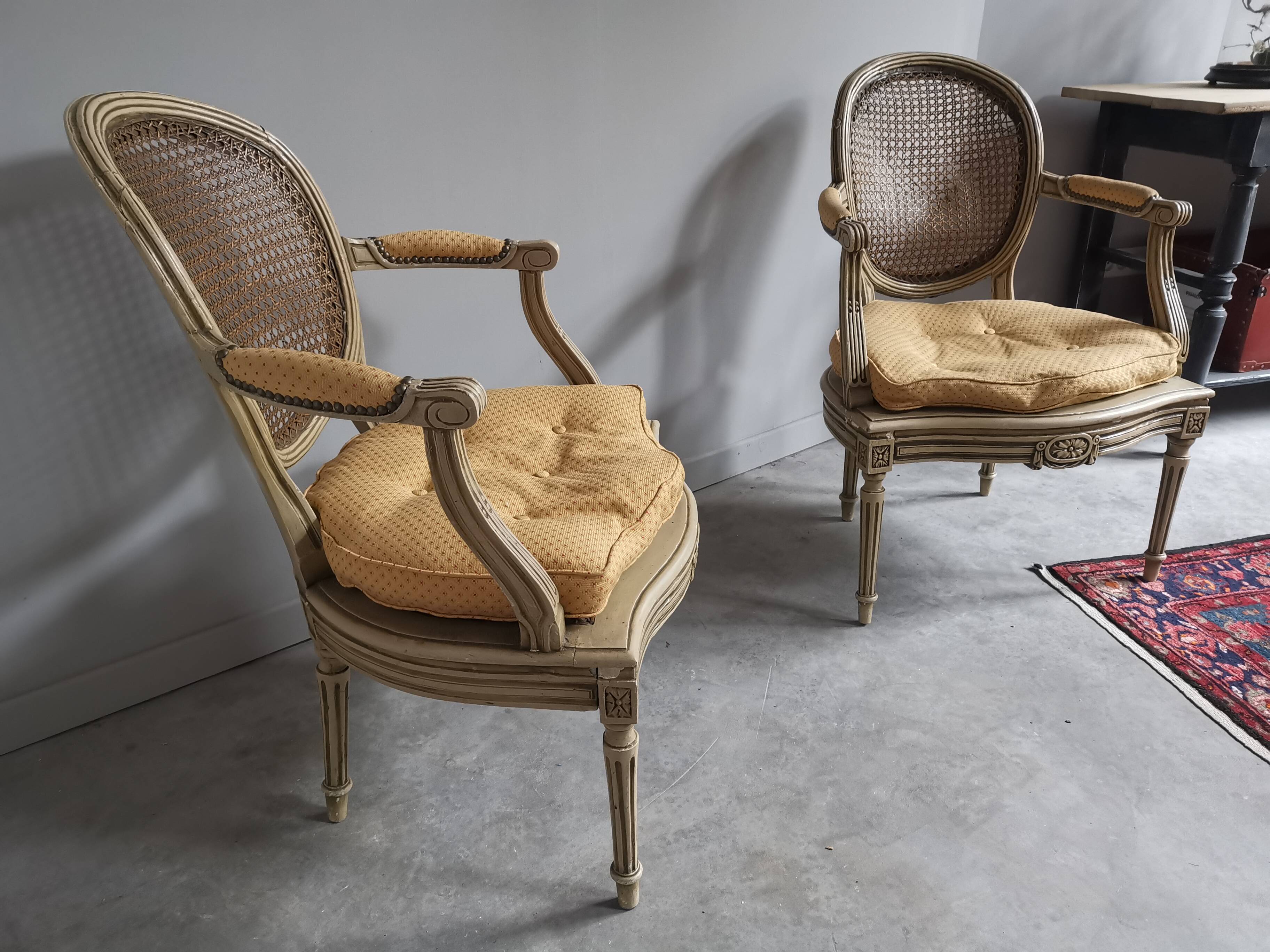 Pair of Louis XVI armchairs