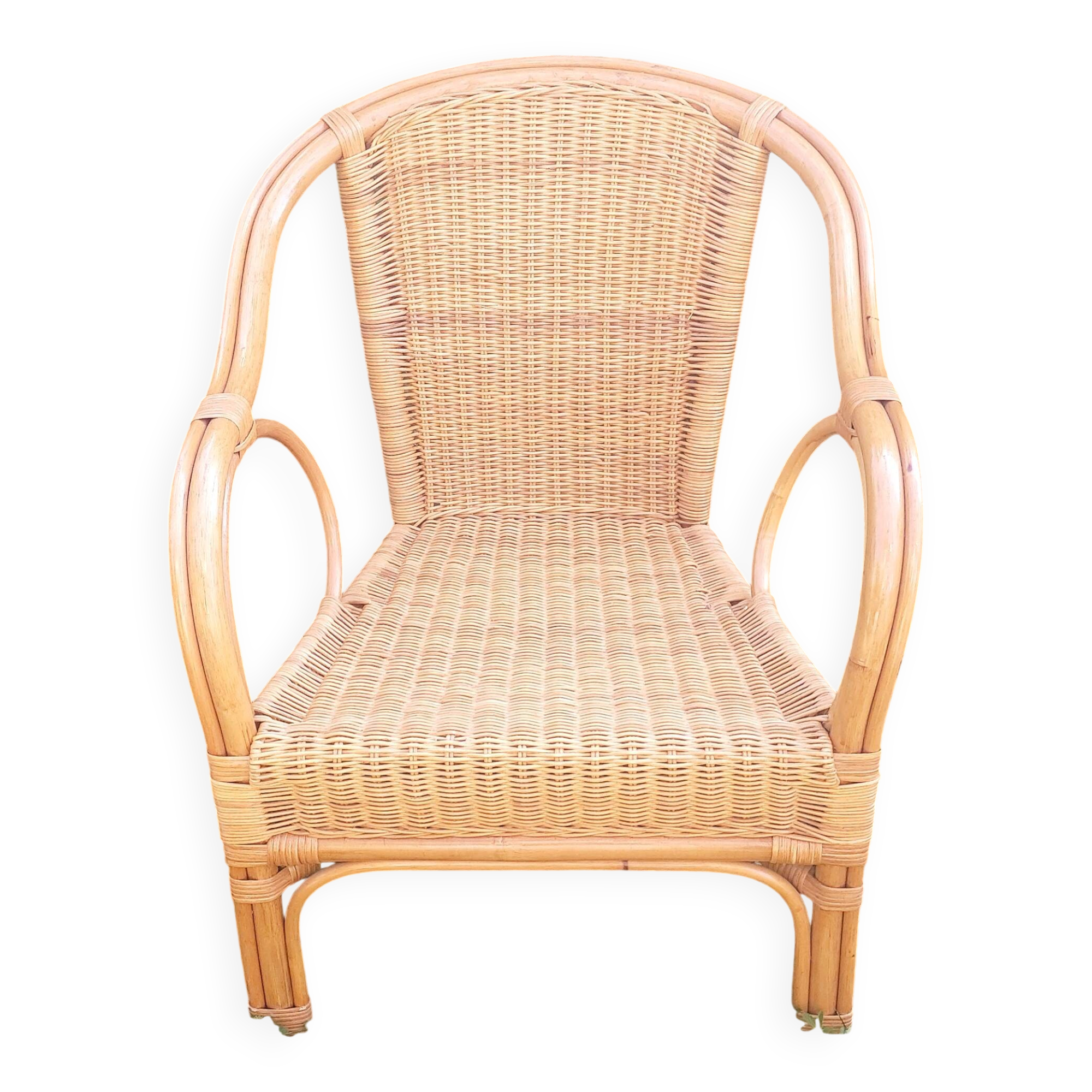 Rattan armchair