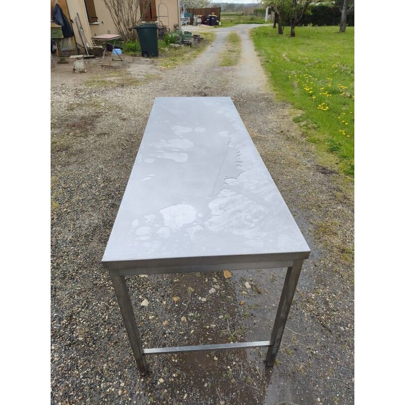 Stainless steel communal table