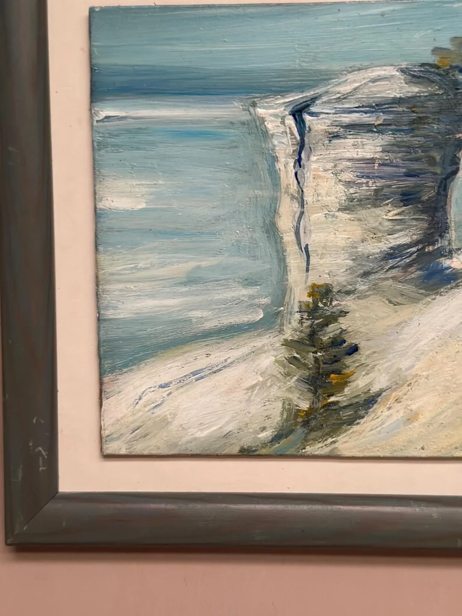 Original Swedish Oil on Panel – “Beach” by Soren Viberg – Vintage & Framed – 32 × 23 cm (12.5" × 9")
