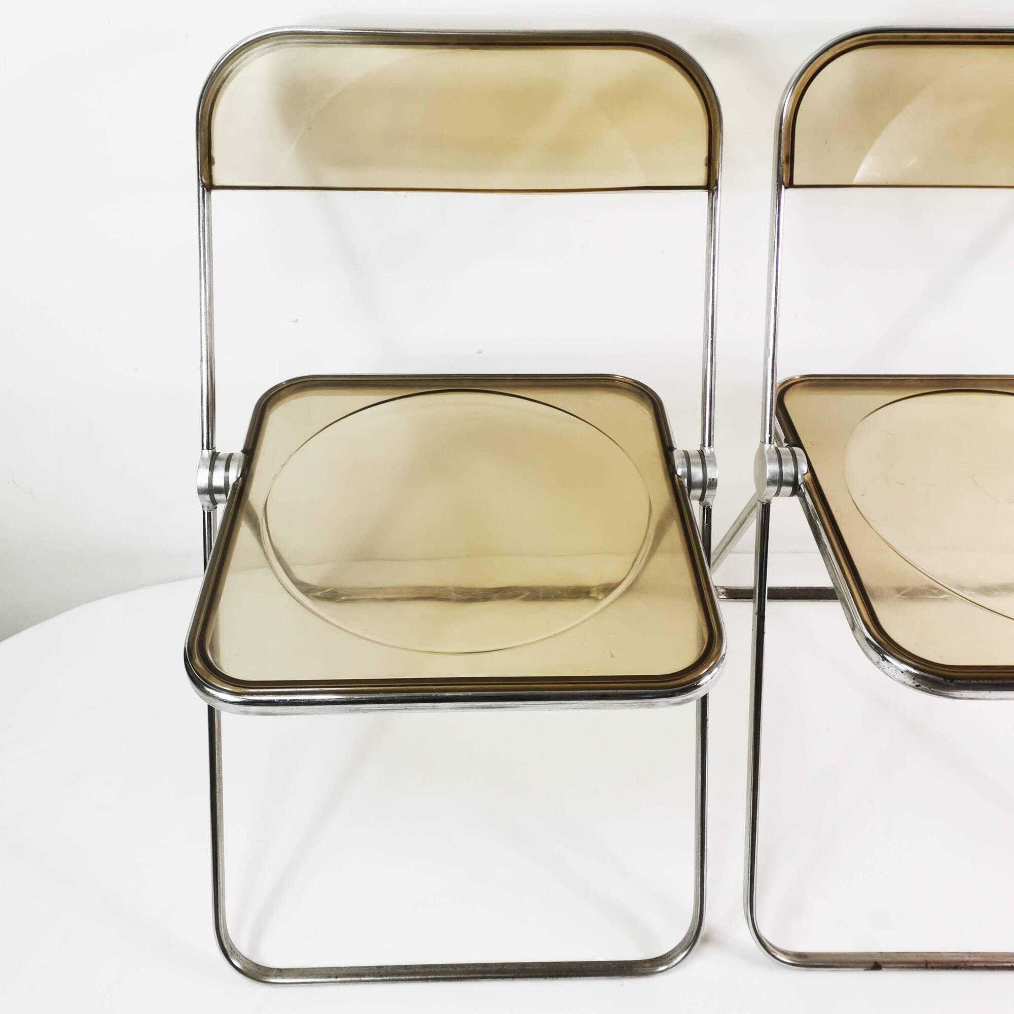 Pair of Plia chairs, Anonima Castelli, designed by Giancarlo Piretti, Italy