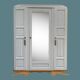 Parisian art deco wardrobe solid oak 1930