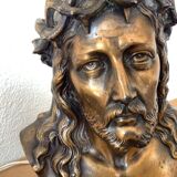 Lampe  bronze Christ signé L. Artaux