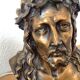 Lampe  bronze Christ signé L. Artaux