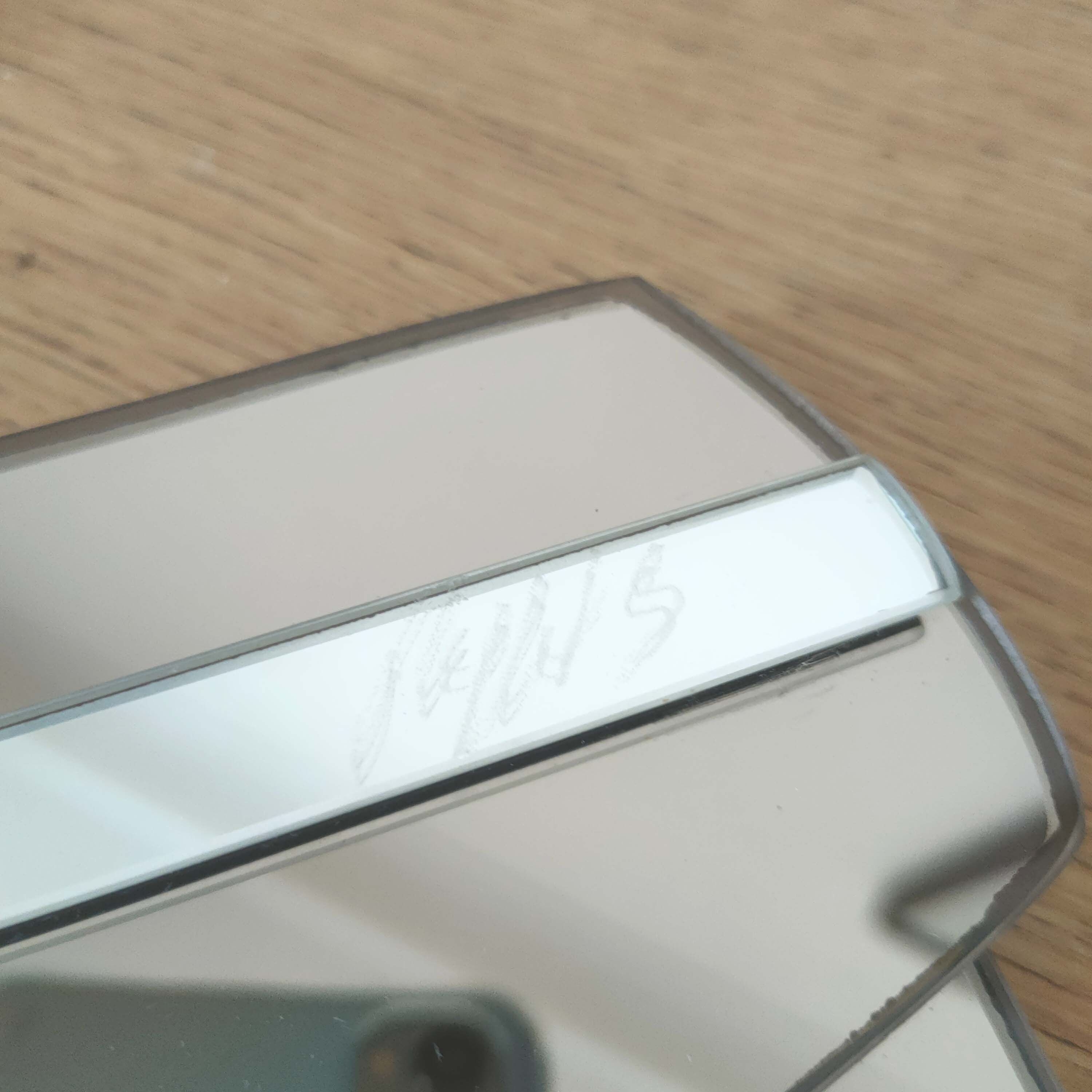 Two-tone sailboat mirror from the 70s 50x77cm