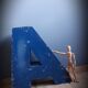 great letter sign has