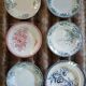 9 assiettes creuses anciennes dépareillées 