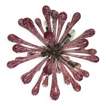 Lustre en verre de Murano