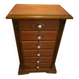 Chiffonnier en pin 6 tiroirs