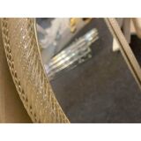 Venetian "Torciglione" Torchon Murano Glass Wall Mirror