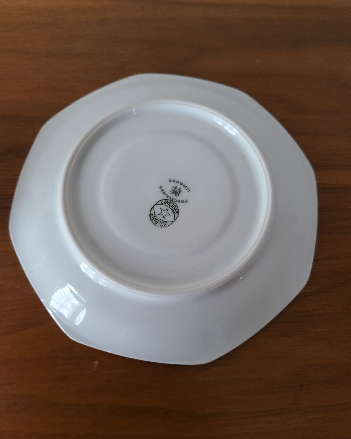 Limoges Porcelain Cup with Decor of Barbel Fish and Roses