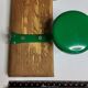 Portemanteau mural, 4 patères doubles en métal laqué vert, style industriel, 80 cm