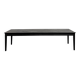 Large burnt wood table Shou Sugi Ban - 300 x 90 cm