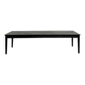 Grande table en bois brûlé Shou Sugi Ban - 300 X 90 cm