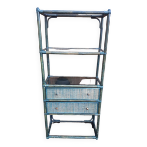 Étagère en rotin et - bambou