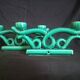 Pair of two-arm ceramic candle holders from Vallauris