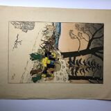 Harry Eliott Engraving Diligence under the snow