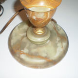 Lamp foot in onyx and laiton
