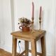 Tabouret d'atelier en bois brut
