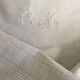 Winegrower's tablecloth, embroidered bedding and monogram