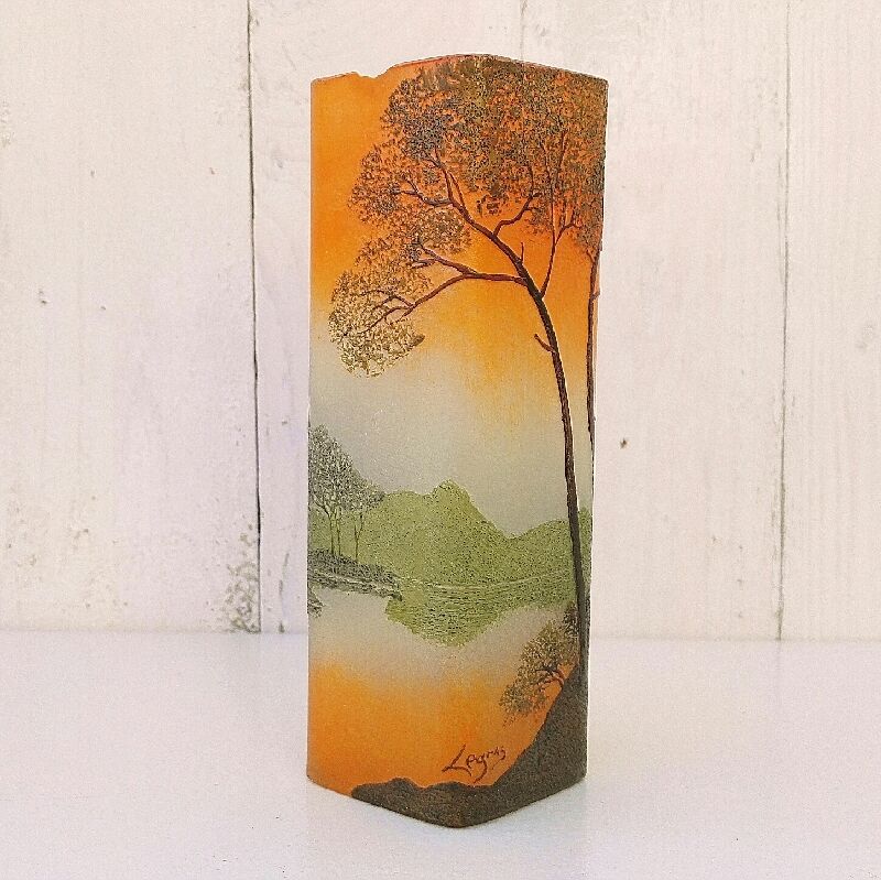 Vase François Théodore Legras décor lacustre 1920
