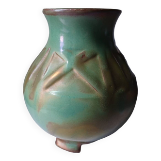 Vase en grès flammé début XXème