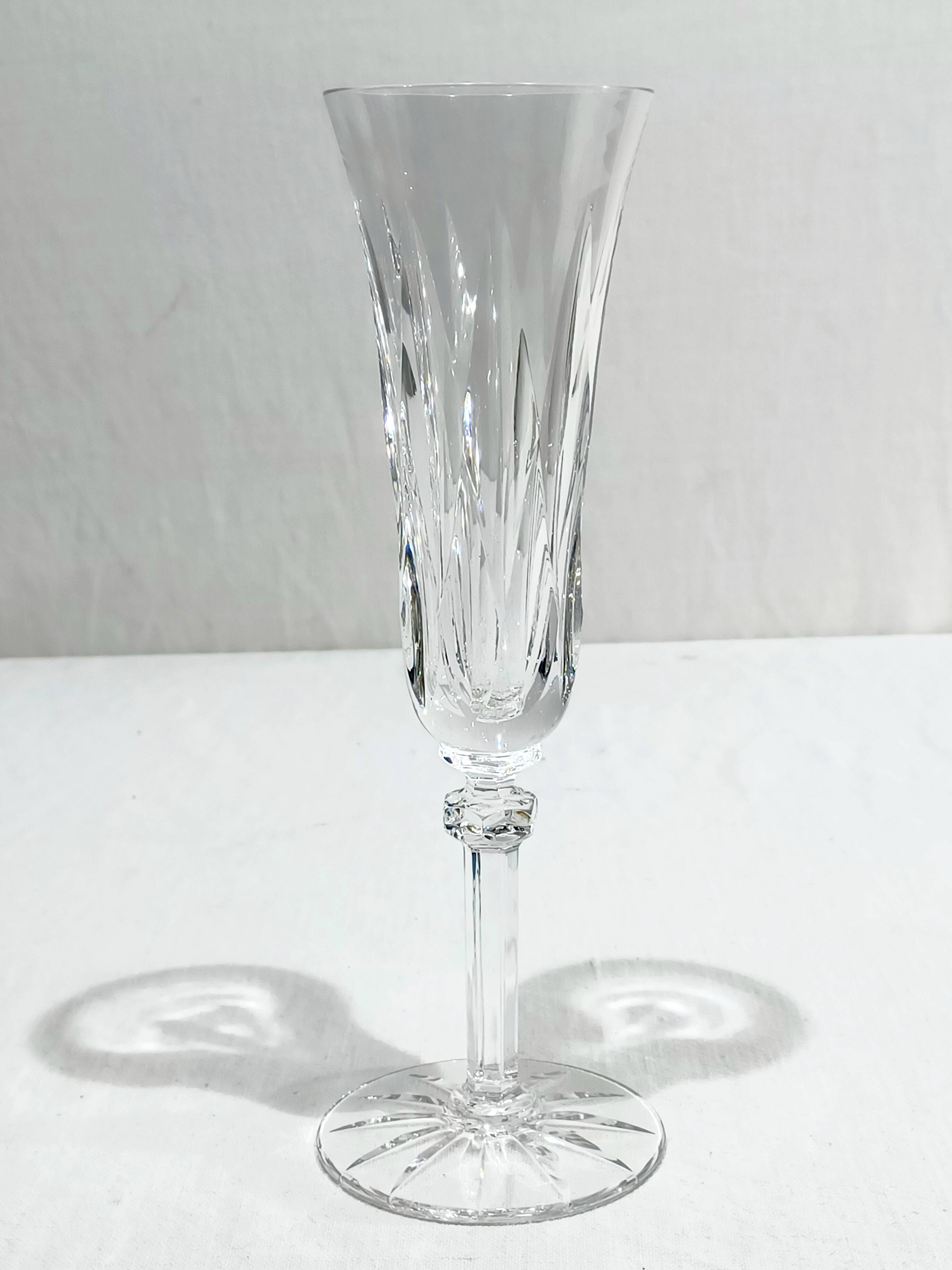 Saint Louis – 10 champagne flutes in crystal, Provence model