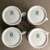 Misencen set of 4 decorated cups